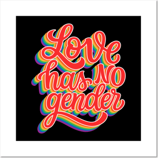 Love Has No Gender - Gay Pride Posters and Art